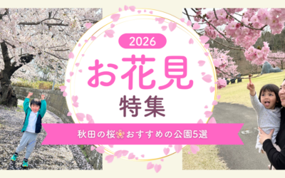  子どもと楽しむ秋田の桜🌸おすすめの公園5選｜ママ目線のポイントも紹介！